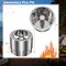 Silver Outdoor Smokeless Stainless Steel Fire Pit with Removable Ash Pan